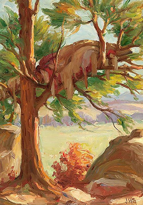 Pine Tree Grave (Crow) Near Custer Battle Field